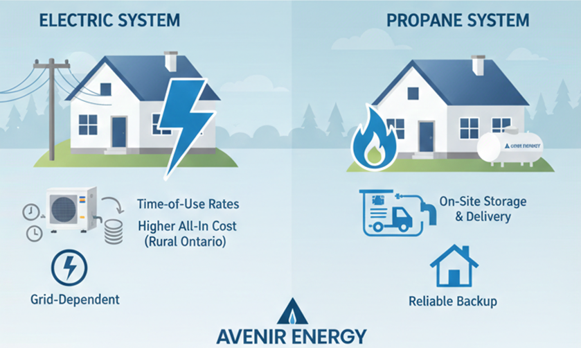 Cost of Propane vs Electric Heat in Ontario