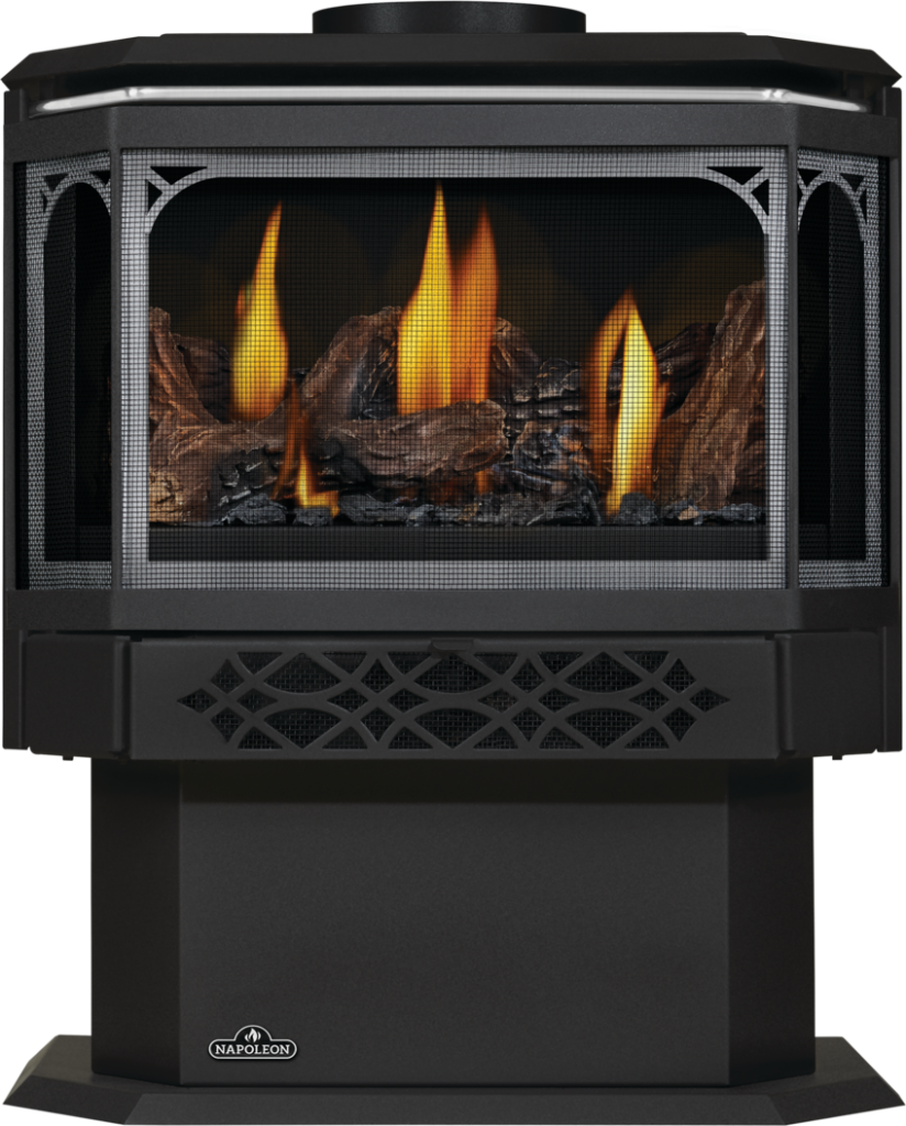 Propane fireplace standing1